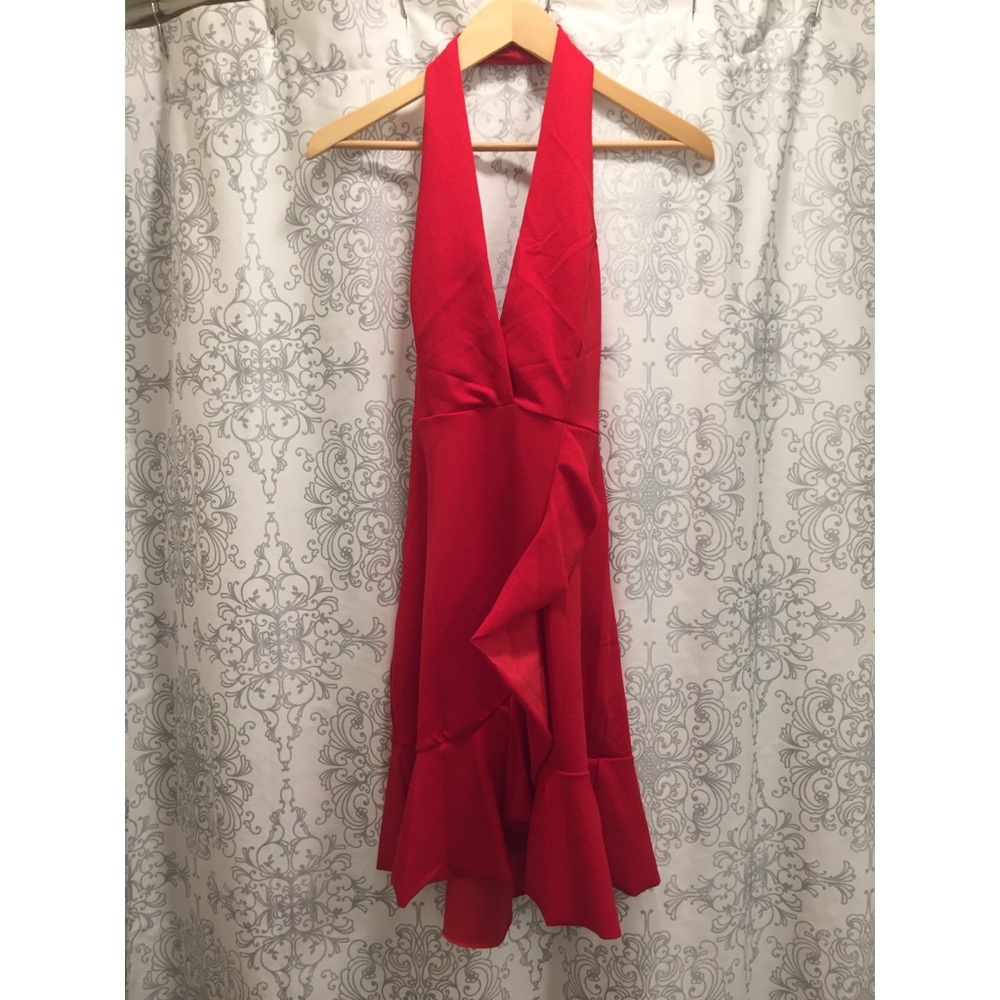 Red Halter Dress